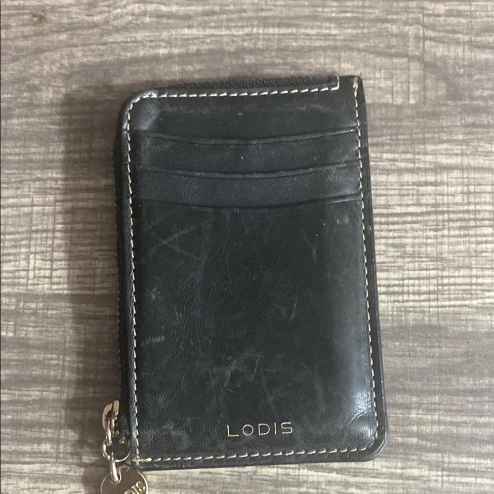 Lodis Black Leather Key Card Holder Minimalist Design